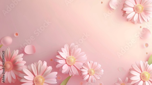 Flower pastel color background, design background for women's day and mother's day with copy space