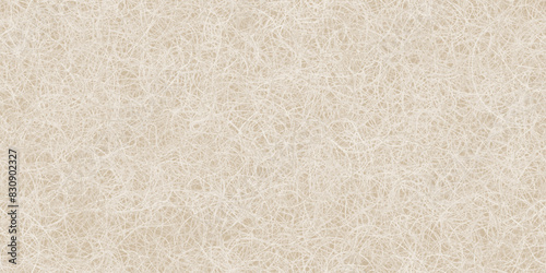 White cozy felt rug made from tangled sheep hair as a seamless texture. Felted wool carpet. Abstract vector bg with hairball pattern.