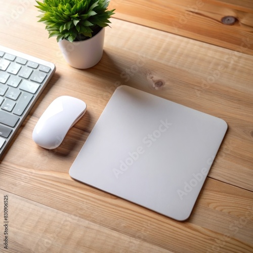 Mockup of a mouse pad with a blank surface