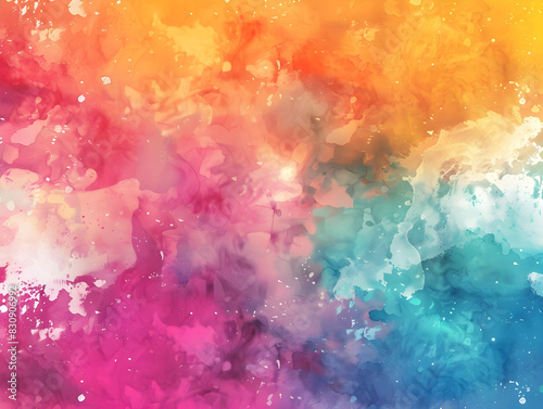 Multicolored watercolor background photo