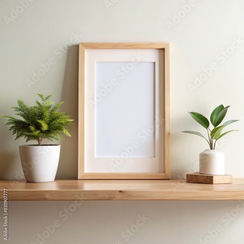 Mockup of a poster hanging on a wall
