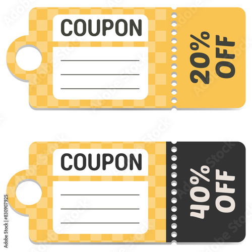 Discount coupon template