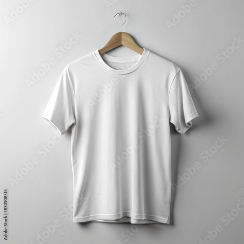 Mockup of a T-shirt with a blank front view