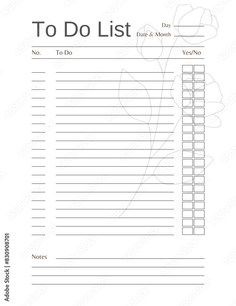 Notbook interior To-do List KDP Notbook interior To-do List KDP