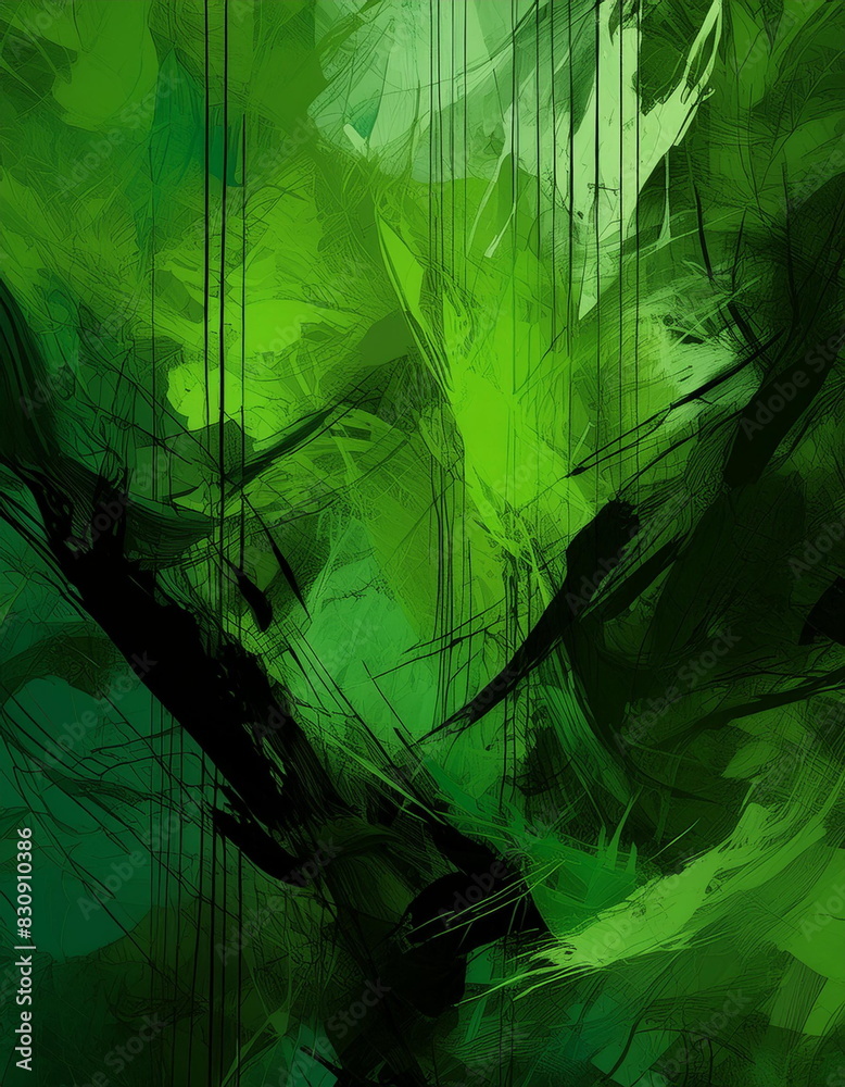 Obraz premium green grunge background, green grunge texture wallpaper