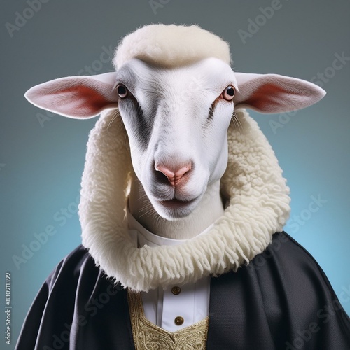 Eid Mubarak eid al adha banner, poster with sheep wearing glasses happy eid ul adha mubara