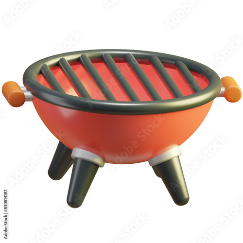 barbeque grill 3d icon png