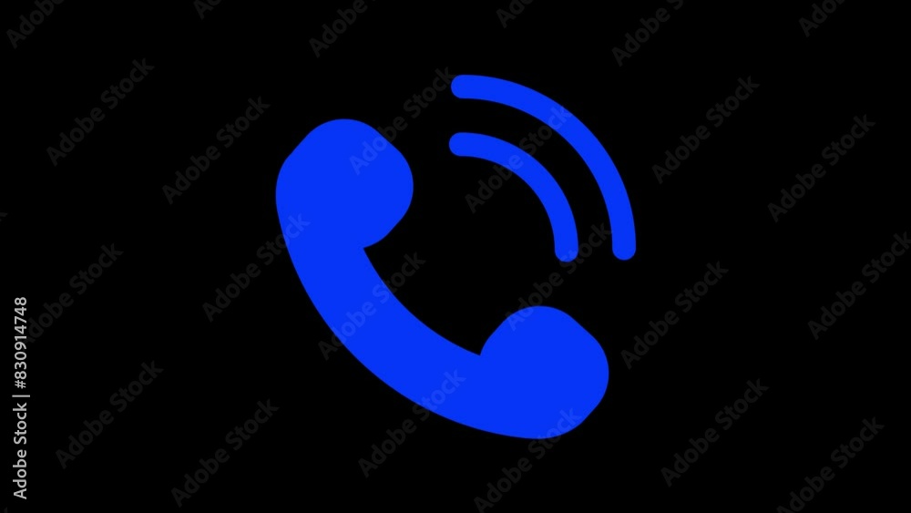 Animation loop icon of a phone calling icon Animation loop icon of a phone calling icon