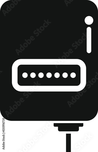 Simplified iconographic representation of an ethernet router for networking concepts