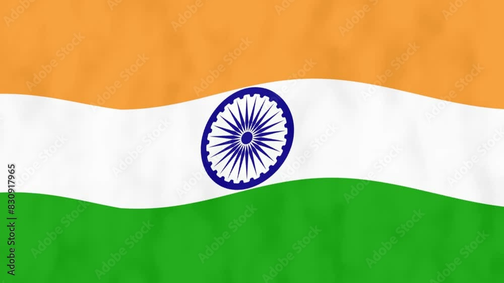Flag animation, Seamless loop animation 