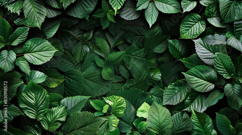 A lush green forest with many leaves