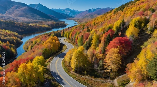 highway in autumn