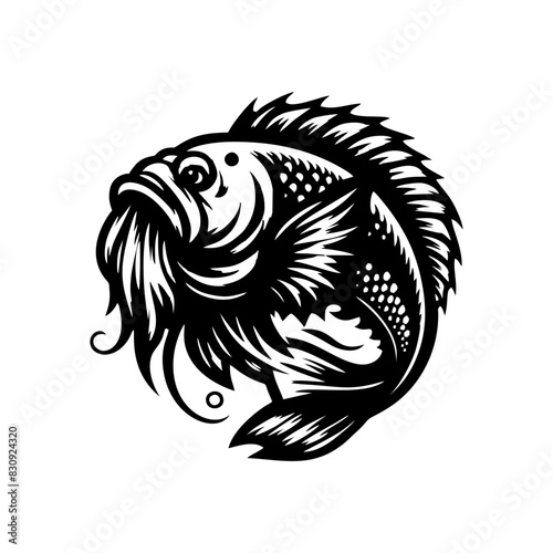 fish predator logo design. goliath logo design inspiration