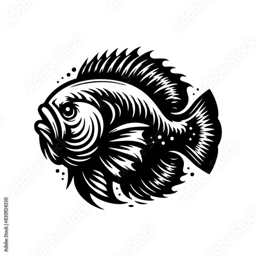 fish predator logo design. goliath logo design inspiration