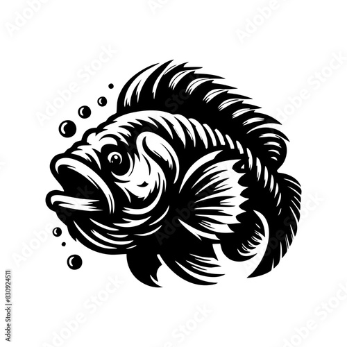 fish predator logo design. goliath logo design inspiration