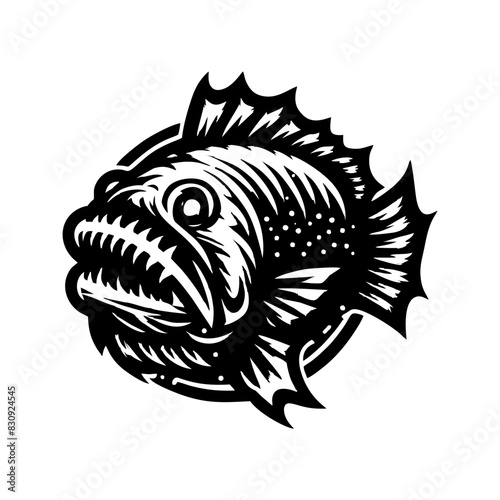 fish predator logo design. goliath logo design inspiration