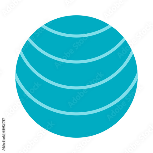 Fitball Flat Icon Design