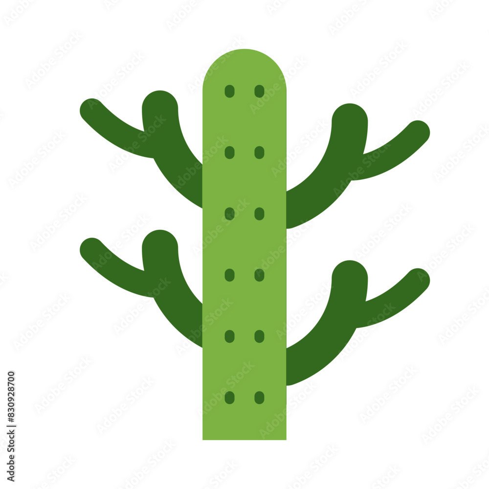 Cactus Flat Icon Design
