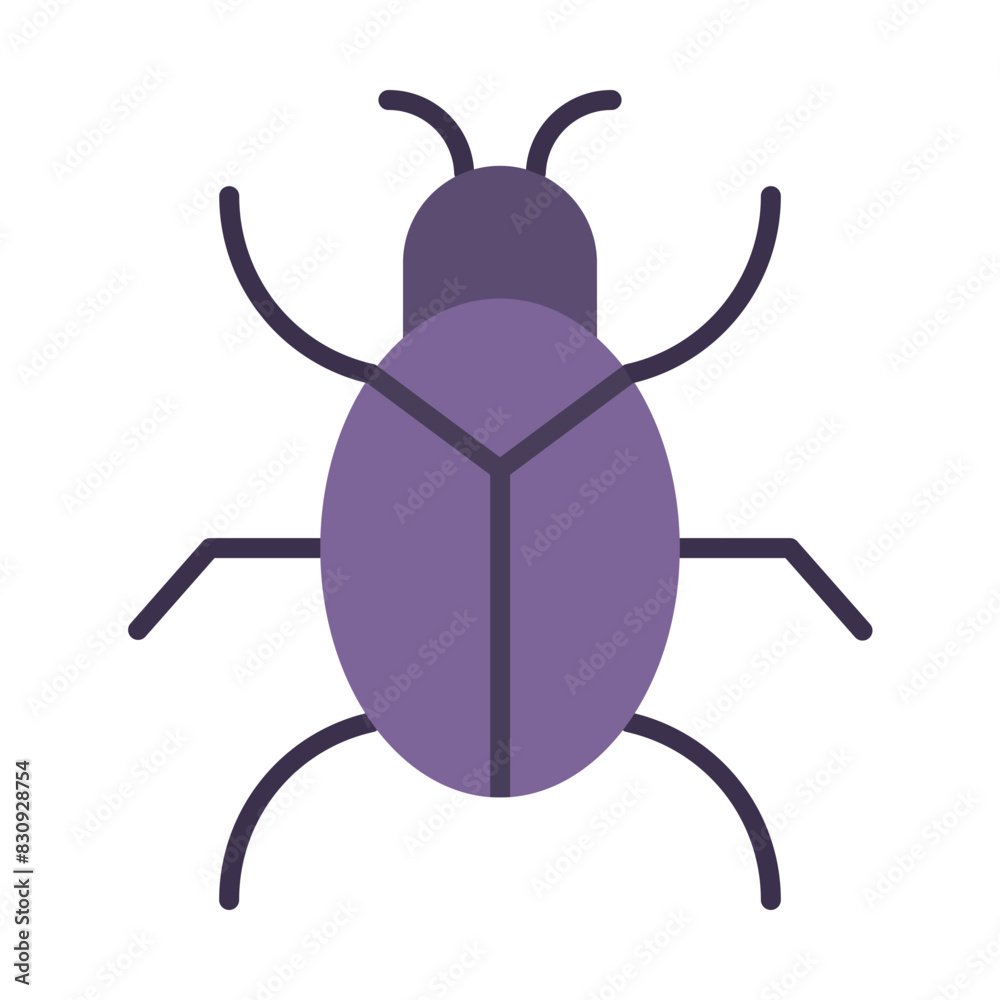 Bug Flat Icon Design Bug Flat Icon Design
