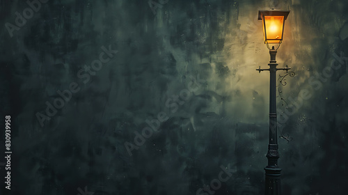 Street lamps, brightness of the road photo