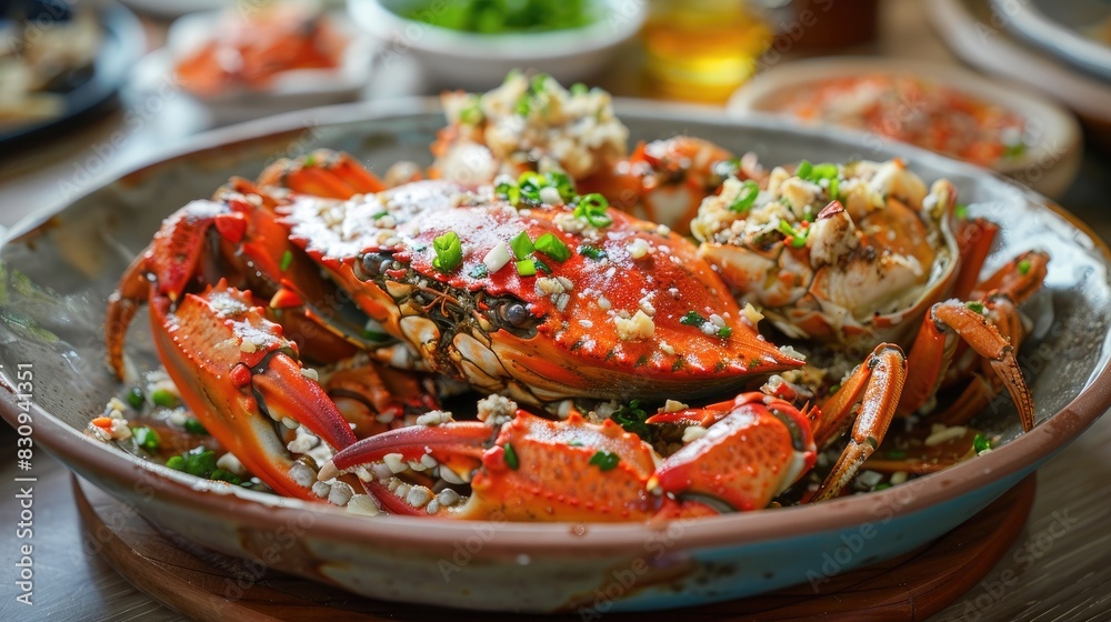 Stir Fried Garlic Salt and Pepper Crab in the Hong Kong Be for time and Typhoon Shelter Style