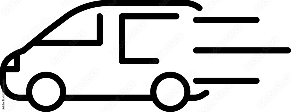 Truck icon freight, delivery symbol. Fast delivery icon. Speed moving lorry symbol isolated on white background. Vector illustration. Truck icon freight, delivery symbol. Fast delivery icon. Speed moving lorry symbol isolated on white background. Vector illustration.