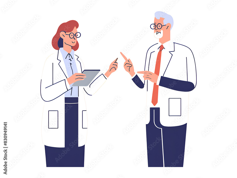doctor and nurse with stethoscope doctor and nurse with stethoscope
