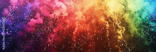 Colorful abstract fireworks gradient background - This image features a digitally created festival-like atmosphere with a dazzling display of abstract fireworks photo