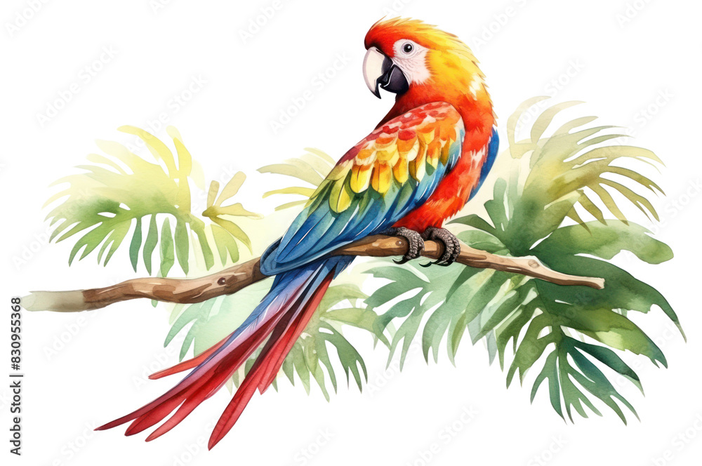 Obraz premium PNG A parrot animal bird white background.