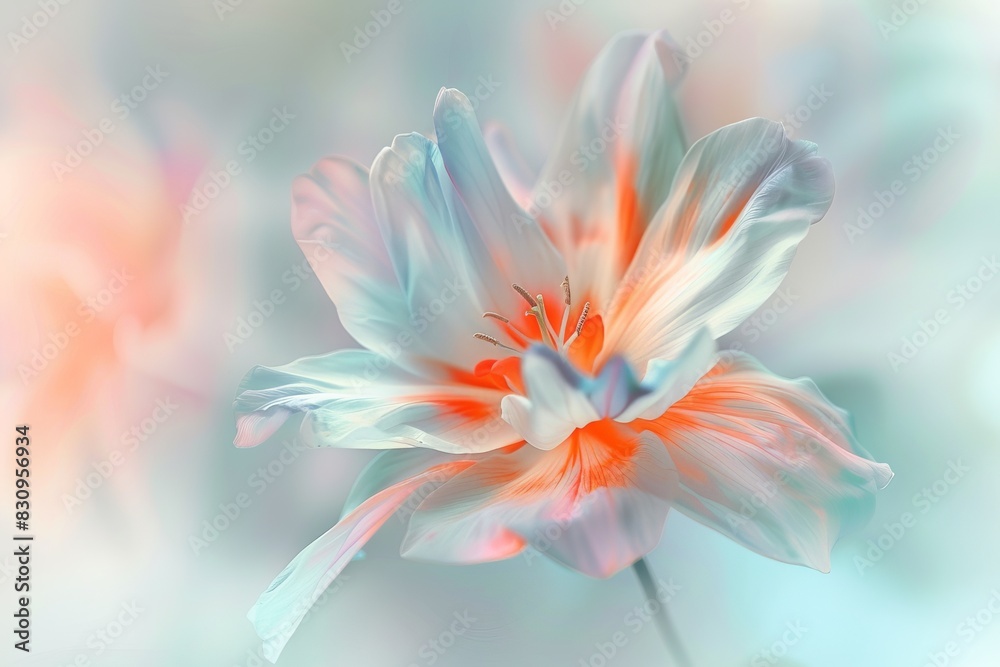 Artistic flower image with soft pastel shades. Artistic flower image with soft pastel shades.