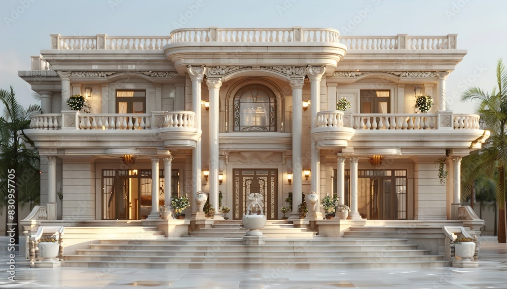 Obraz premium 3d model of the house 
