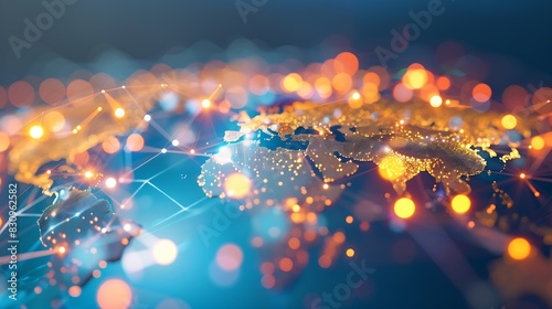 Global business concept Network of business Diversity : Generative AI