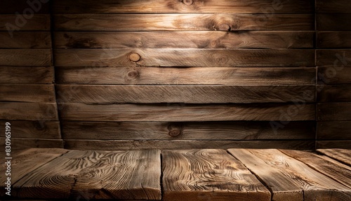 Cenário de madeira rústica photo