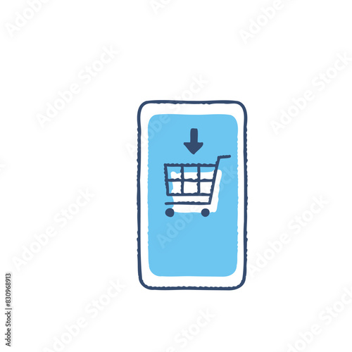 スマートフォンでのオンラインショッピング