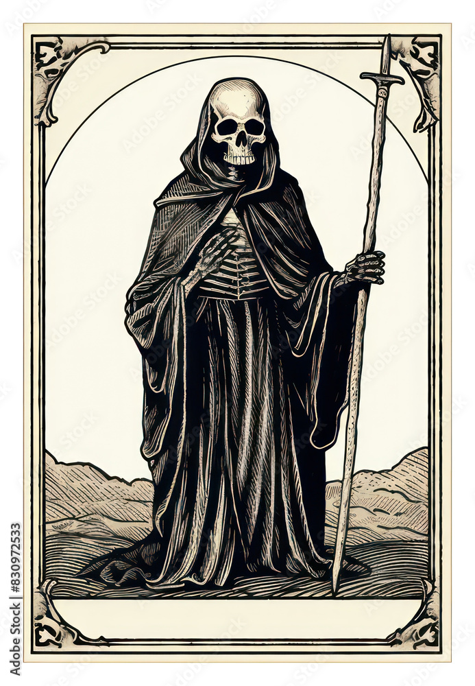 Fototapeta premium PNG Tarot card drawing adult representation. AI generated Image by rawpixel.