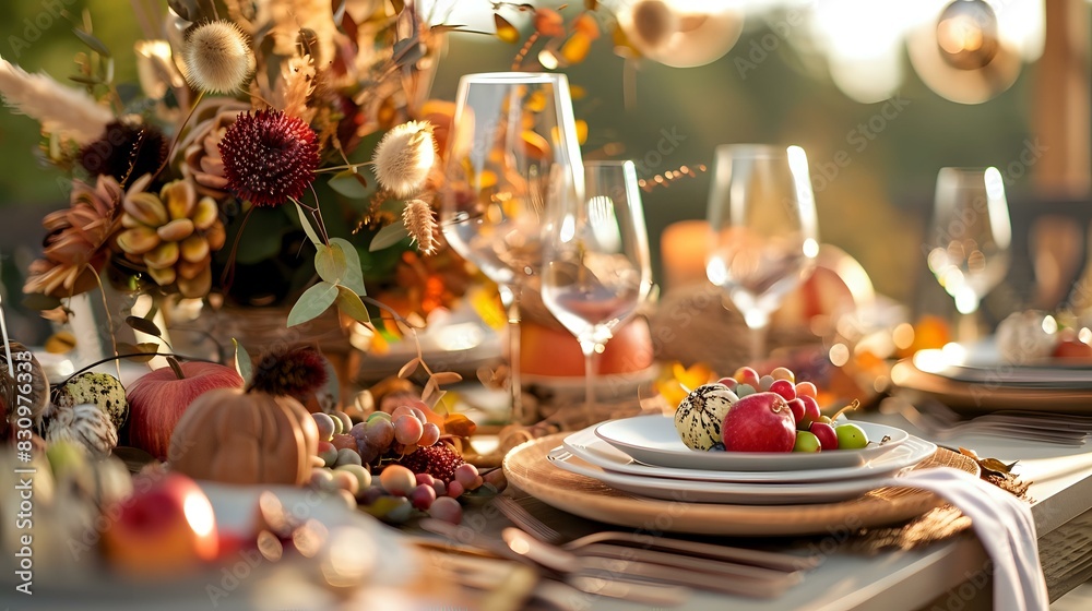 a beautiful image of a dining table with beautiful decorations on it a beautiful image of a dining table with beautiful decorations on it