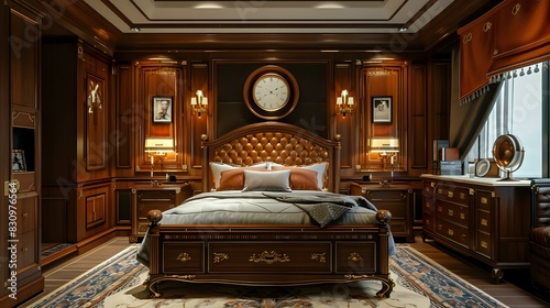 a decent interior and decoration in the master bed