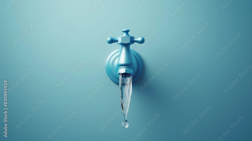Water flowing or dripping from a faucet.
Water flowing or dripping from a faucet.