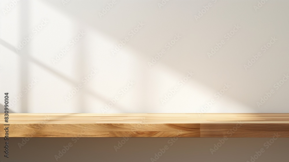 Empty wood tabletop.