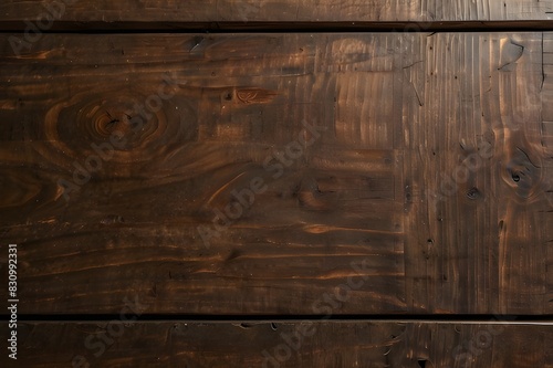 vintage woodgrain retro-inspired wooden wall background in 8K Background, wooden planks in a dark brown vintage style Grunge-stained, unclean, old-style wood plank flooring with natural nails in an ag