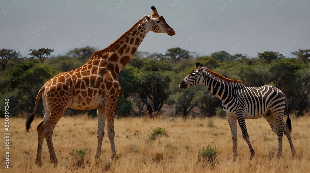Obraz premium water animals and forest animals