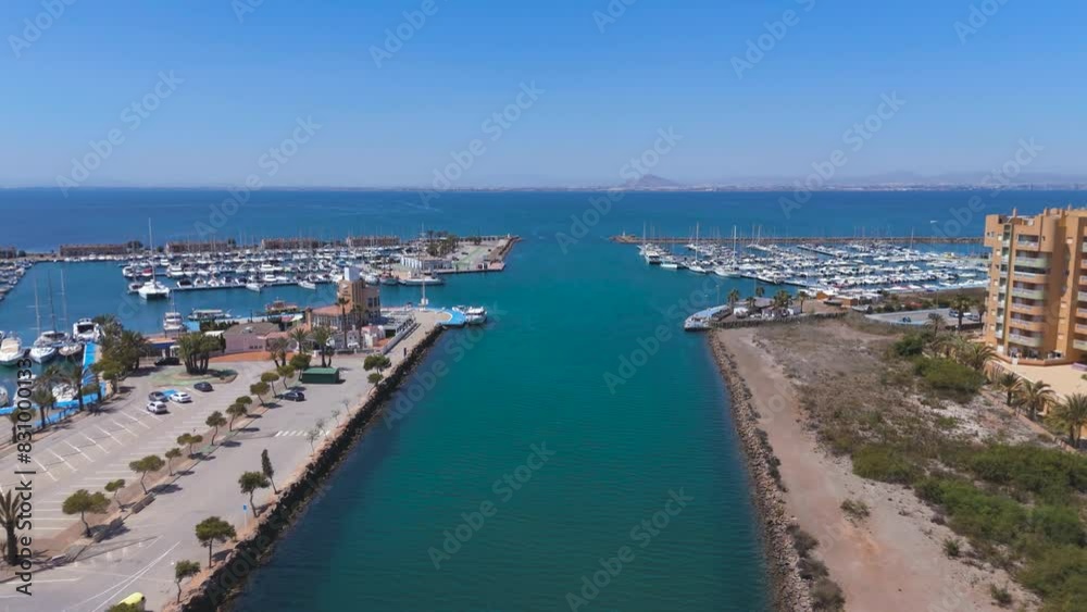 Aerial view of La Manga del Mar Menor, Region of Murcia, Spain Aerial view of La Manga del Mar Menor, Region of Murcia, Spain