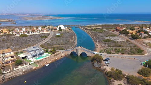 Wallpaper Mural Aerial view of La Manga del Mar Menor, Region of Murcia, Spain Torontodigital.ca