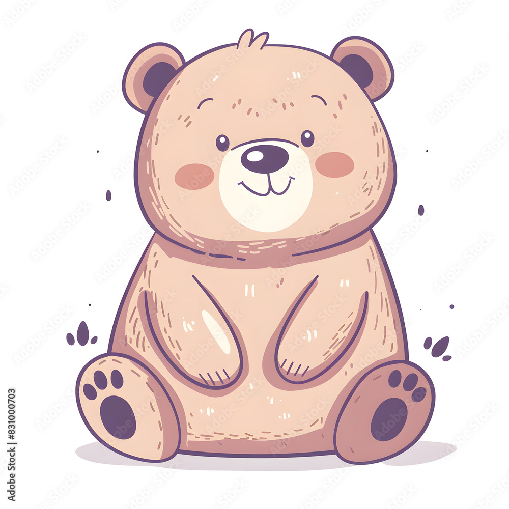 Obraz premium a cartoon of a panda bear