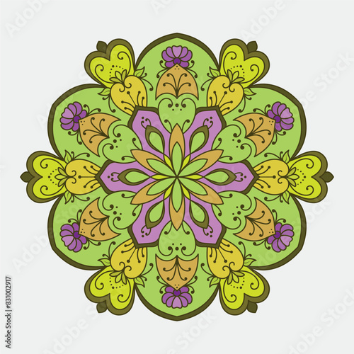 Colorful Luxury mandala design