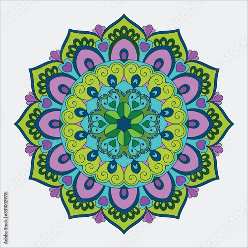 Colorful Luxury mandala design