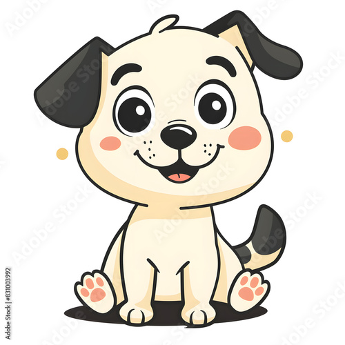 a cartoon of a dog.