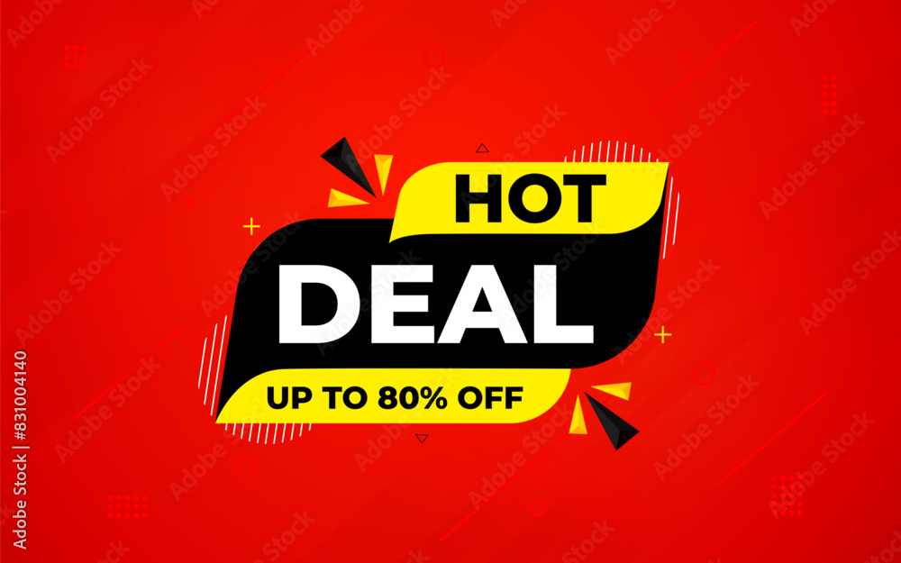 Hot Deal offer banner template. Online shop discount sale background, Special Discount marketing poster design for web and Social. sale banner vector template. Hot Deal offer banner template. Online shop discount sale background, Special Discount marketing poster design for web and Social. sale banner vector template.
