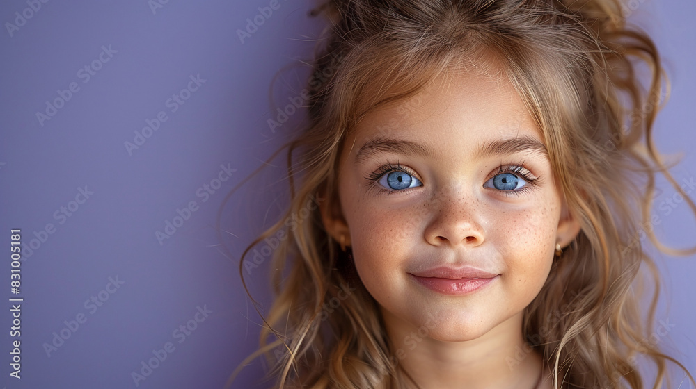 Professional studio photo portrait of a cute little girl, lovely kid with naive face, adorable baby, a child with a emotional expression, widescreen 16:9 Professional studio photo portrait of a cute little girl, lovely kid with naive face, adorable baby, a child with a emotional expression, widescreen 16:9