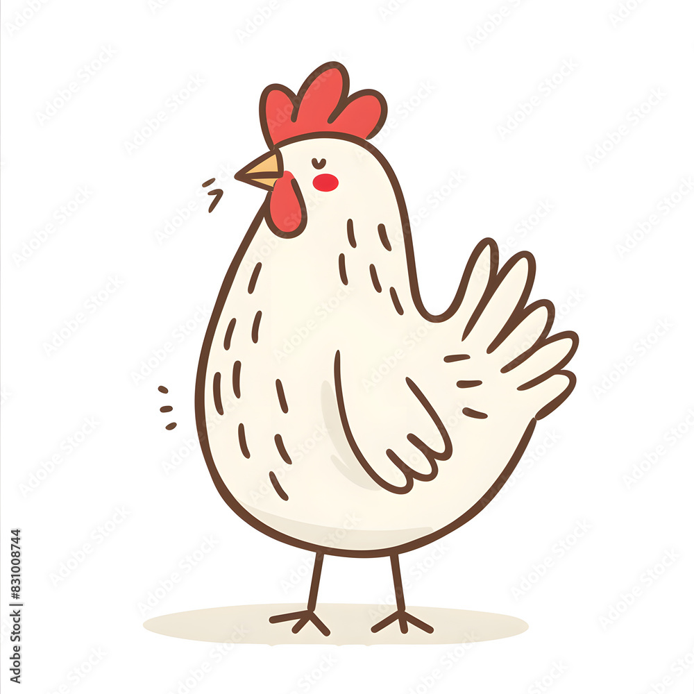 a cartoon of hen. a cartoon of hen.